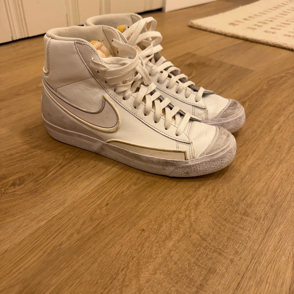 Nike White and Cream Women's Sneakers